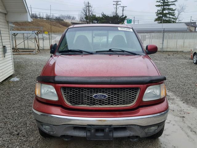 1FTRF18L93NB85490 - 2003 FORD F150 RED photo 9