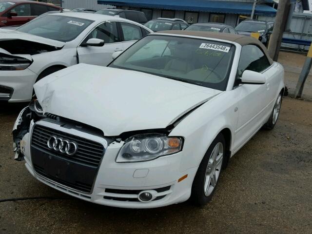 WAUDF48H67K032285 - 2007 AUDI A4 2.0T CA WHITE photo 2