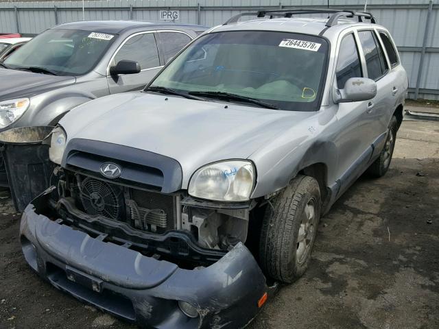 KM8SC13D85U931054 - 2005 HYUNDAI SANTA FE G SILVER photo 2