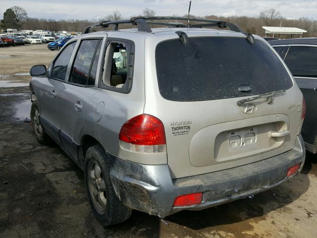 KM8SC13D85U931054 - 2005 HYUNDAI SANTA FE G SILVER photo 3