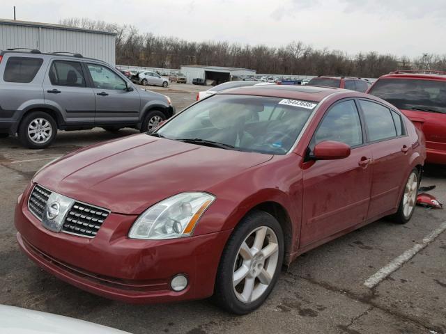 1N4BA41E95C818202 - 2005 NISSAN MAXIMA SE RED photo 2