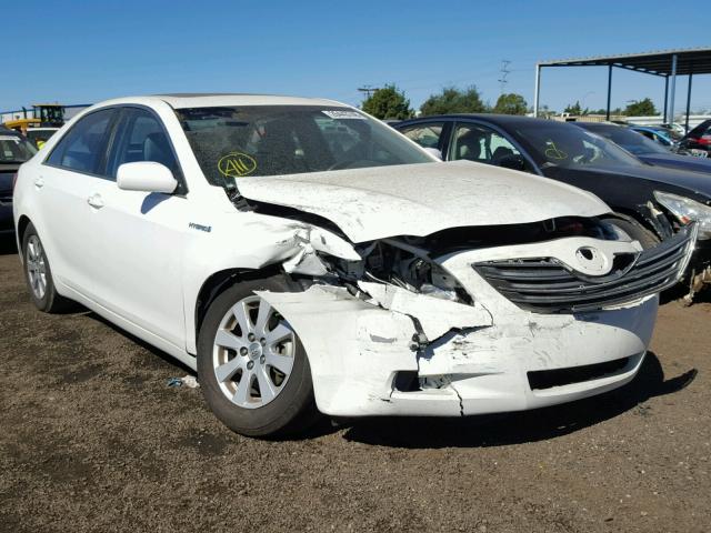 4T1BB46K89U071824 - 2009 TOYOTA CAMRY HYBR WHITE photo 1