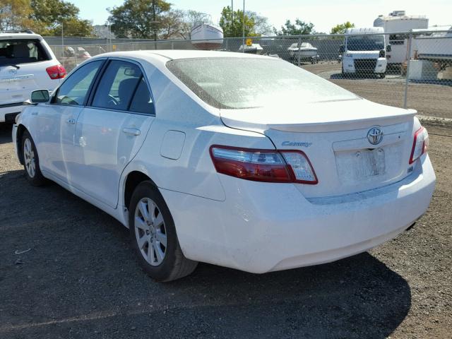 4T1BB46K89U071824 - 2009 TOYOTA CAMRY HYBR WHITE photo 3