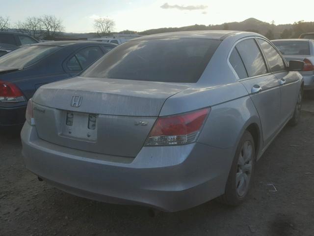 1HGCP36738A070548 - 2008 HONDA ACCORD EX SILVER photo 4