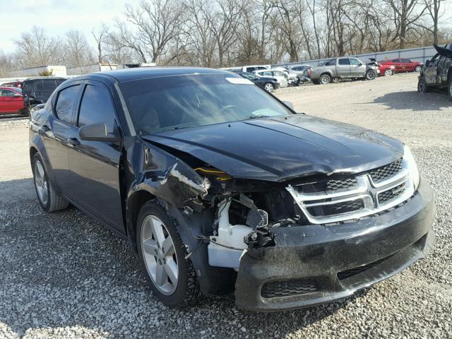 1C3CDZAG7DN751157 - 2013 DODGE AVENGER SE BLACK photo 1