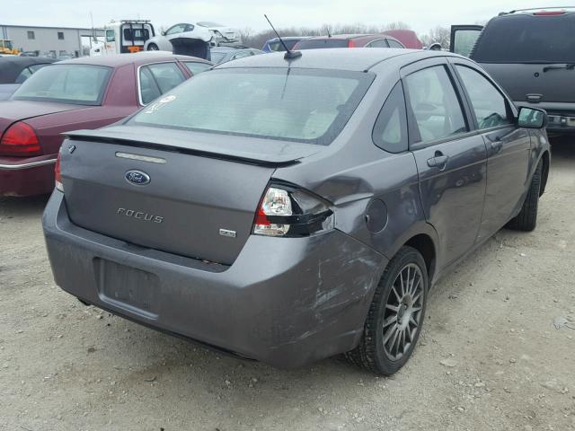 1FAHP3GN3AW223140 - 2010 FORD FOCUS SES GRAY photo 4