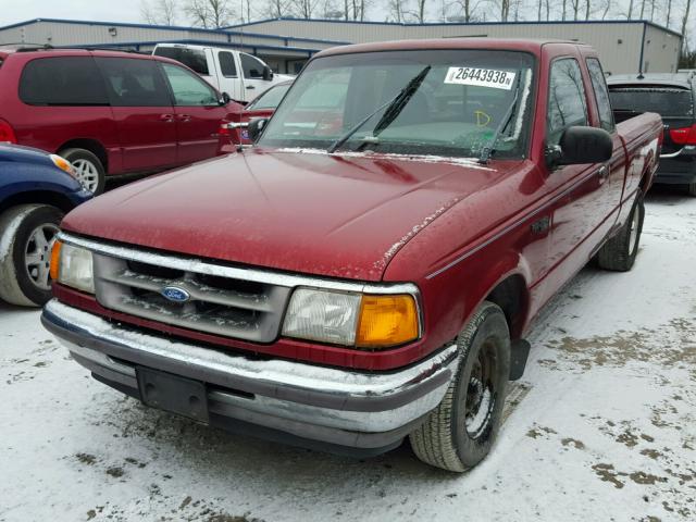 1FTCR14X3VPB52675 - 1997 FORD RANGER SUP RED photo 2