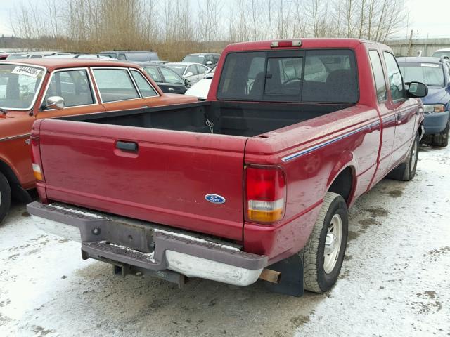 1FTCR14X3VPB52675 - 1997 FORD RANGER SUP RED photo 4