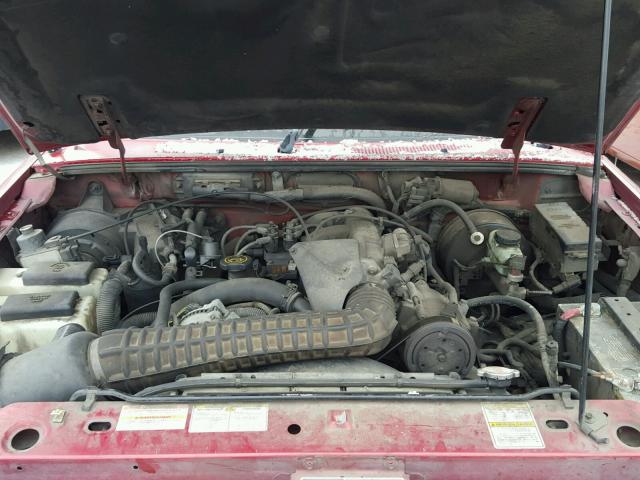 1FTCR14X3VPB52675 - 1997 FORD RANGER SUP RED photo 7