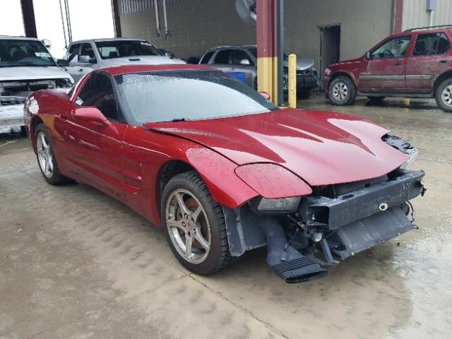 1G1YY22G025128142 - 2002 CHEVROLET CORVETTE RED photo 1