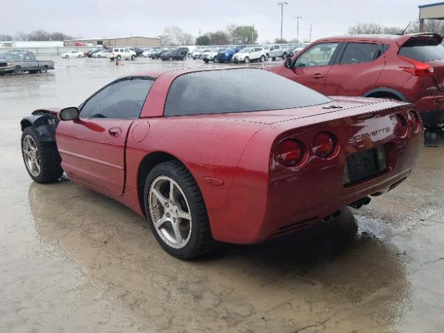 1G1YY22G025128142 - 2002 CHEVROLET CORVETTE RED photo 3