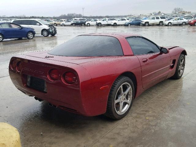 1G1YY22G025128142 - 2002 CHEVROLET CORVETTE RED photo 4