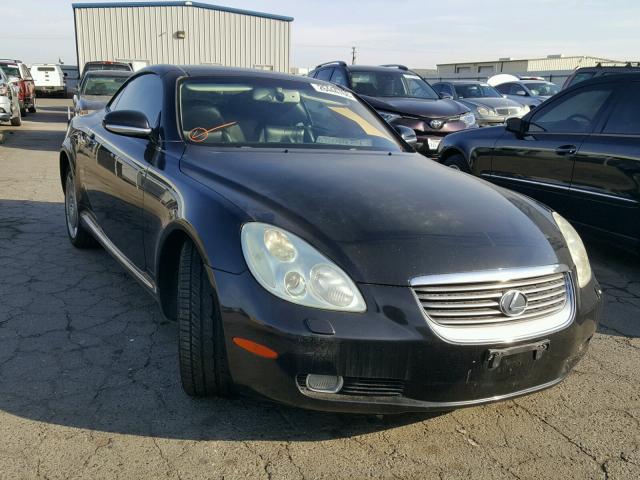 JTHFN48Y420013834 - 2002 LEXUS SC 430 BLACK photo 1