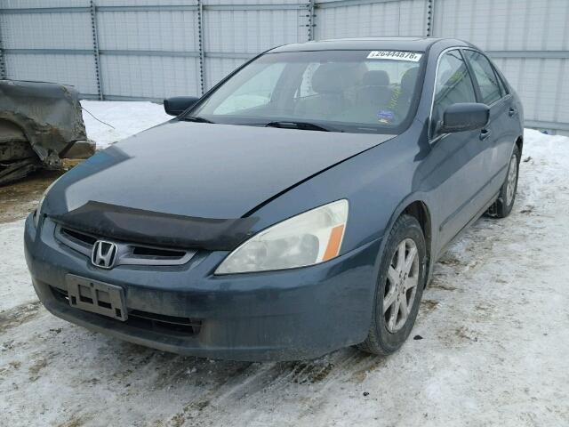 1HGCM66444A802485 - 2004 HONDA ACCORD EX GREEN photo 2