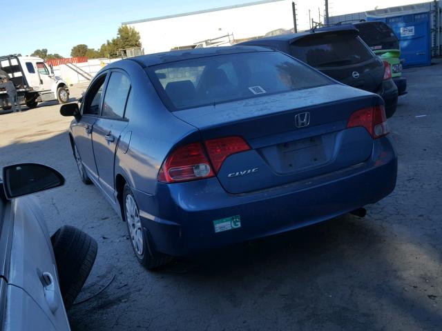 2HGFA16246H515000 - 2006 HONDA CIVIC DX BLUE photo 3