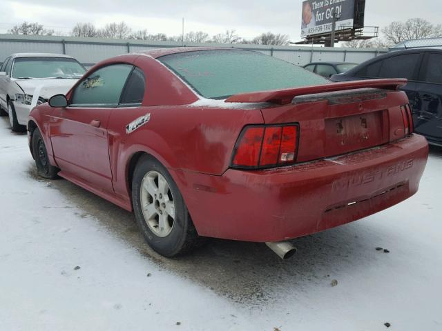 1FAFP40484F126020 - 2004 FORD MUSTANG RED photo 3