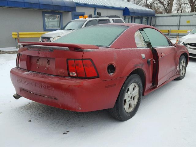 1FAFP40484F126020 - 2004 FORD MUSTANG RED photo 4
