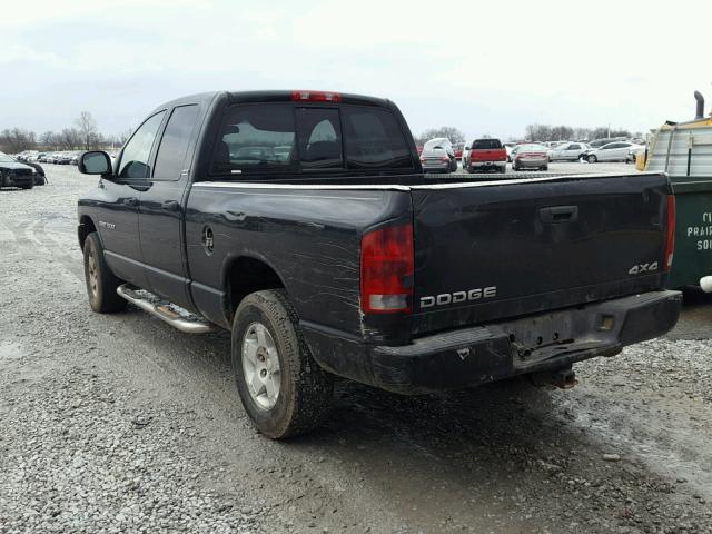 1D7HU18Z92J150787 - 2002 DODGE RAM 1500 BLACK photo 3