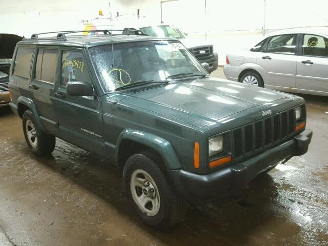 1J4FF68S9XL672935 - 1999 JEEP CHEROKEE S GREEN photo 1