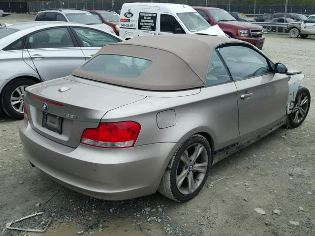 WBAUL735X9VJ76639 - 2009 BMW 128 I TAN photo 4