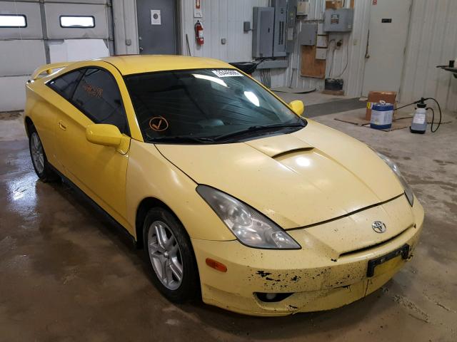 JTDDR32T830158476 - 2003 TOYOTA CELICA GT YELLOW photo 1