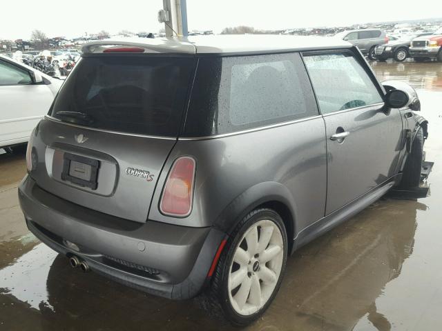 WMWRE33434TD75510 - 2004 MINI COOPER S GRAY photo 4