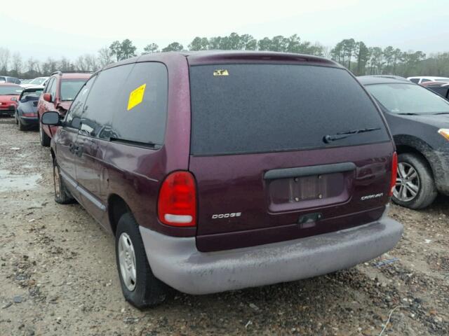 2B4FP25B6YR573902 - 2000 DODGE CARAVAN PURPLE photo 3