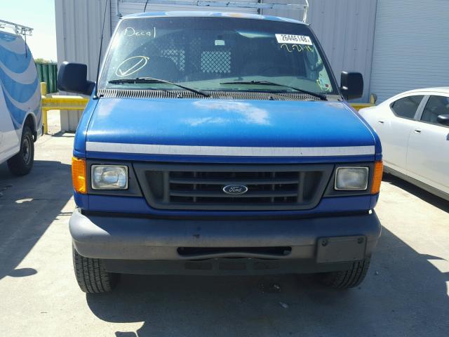 1FTNE24W66DA98177 - 2006 FORD ECONOLINE BLUE photo 9