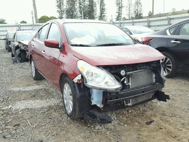 3N1CN7AP2HK427819 - 2017 NISSAN VERSA S RED photo 1