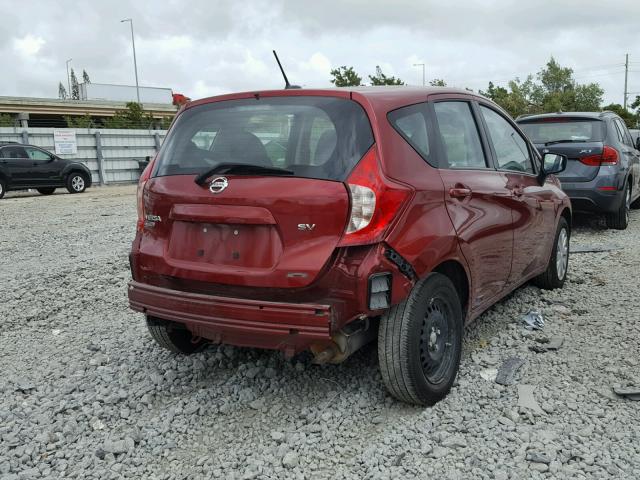 3N1CE2CP4GL378230 - 2016 NISSAN VERSA NOTE RED photo 4