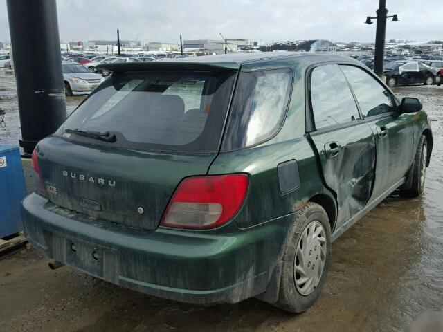 JF1GG65582H818085 - 2002 SUBARU IMPREZA TS GREEN photo 4