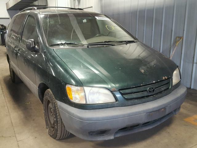 4T3ZF19C33U546929 - 2003 TOYOTA SIENNA CE GREEN photo 1