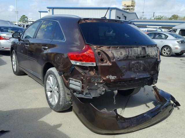 4T3ZA3BB9BU043478 - 2011 TOYOTA VENZA BASE BROWN photo 3