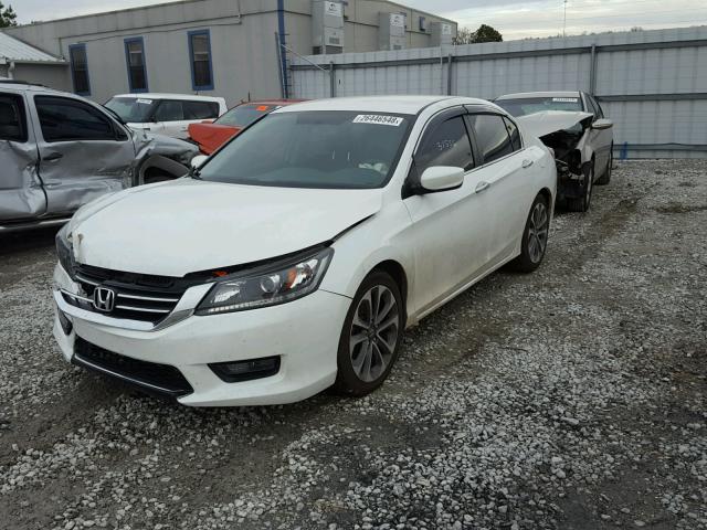 1HGCR2F5XEA164067 - 2014 HONDA ACCORD SPO WHITE photo 2