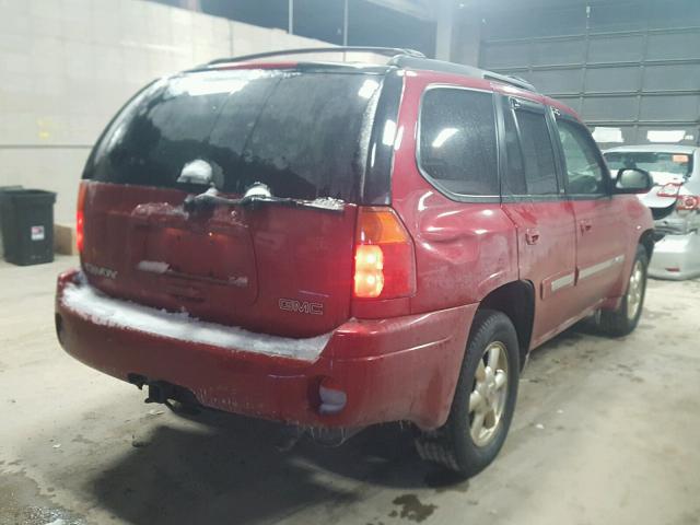 1GKDT13S822257009 - 2002 GMC ENVOY RED photo 4