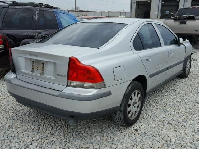 YV1RS61RX12033170 - 2001 VOLVO S60 SILVER photo 4