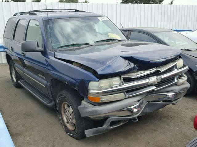 1GNEK13T12J303725 - 2002 CHEVROLET TAHOE K150 BLUE photo 1