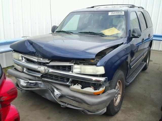 1GNEK13T12J303725 - 2002 CHEVROLET TAHOE K150 BLUE photo 2