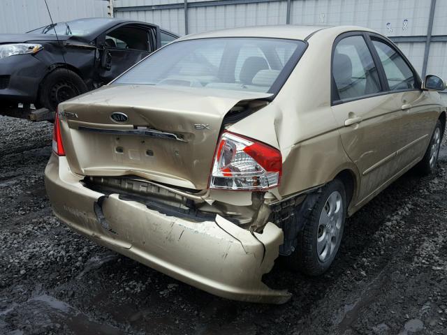 KNAFE221195659800 - 2009 KIA SPECTRA EX GOLD photo 4