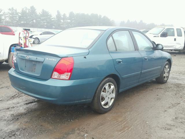 KMHDN46DX6U267485 - 2006 HYUNDAI ELANTRA GL GREEN photo 4