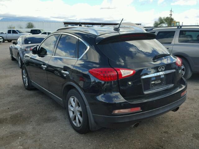 JNKAJ09E68M304727 - 2008 INFINITI EX35 BASE BLACK photo 3