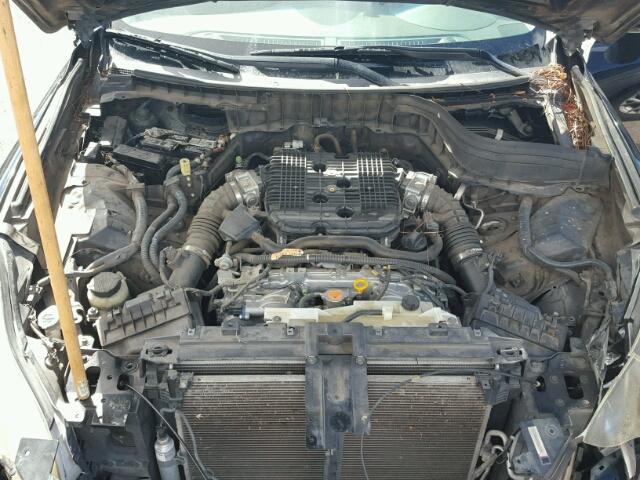 JNKAJ09E68M304727 - 2008 INFINITI EX35 BASE BLACK photo 7