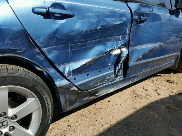 1HGFA15888L013893 - 2008 HONDA CIVIC EX ლურჯი ფოტო 9