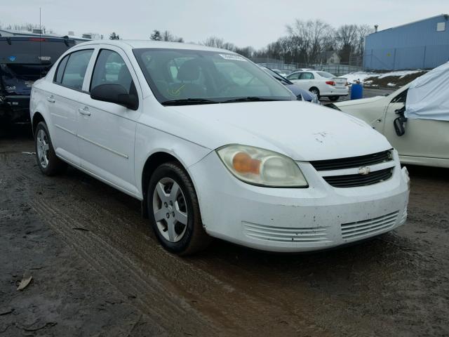 1G1AK52F057522812 - 2005 CHEVROLET COBALT WHITE photo 1