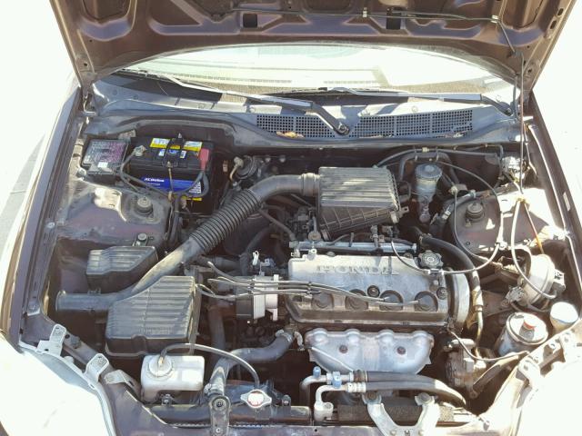 1HGEJ6673YL001617 - 2000 HONDA CIVIC LX BURGUNDY photo 7