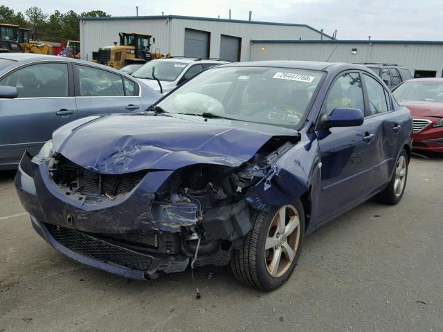 JM1BK12F551306624 - 2005 MAZDA 3 I BLUE photo 2