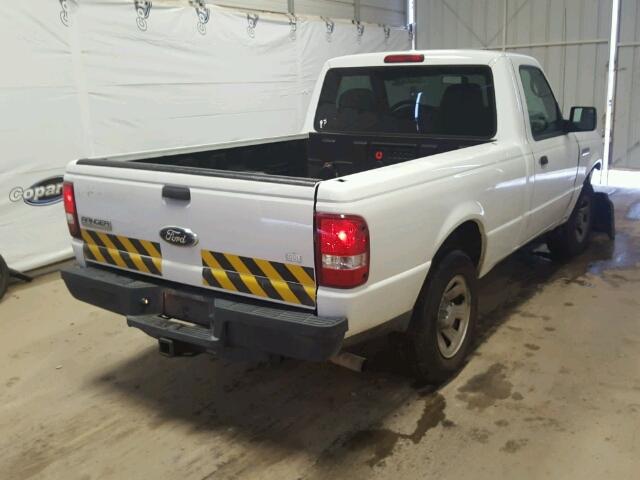 1FTYR10D19PA33188 - 2009 FORD RANGER WHITE photo 4