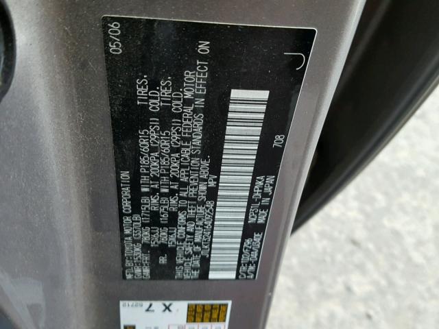 JTLKT324164092548 - 2006 TOYOTA SCION XB 灰色 照片 10