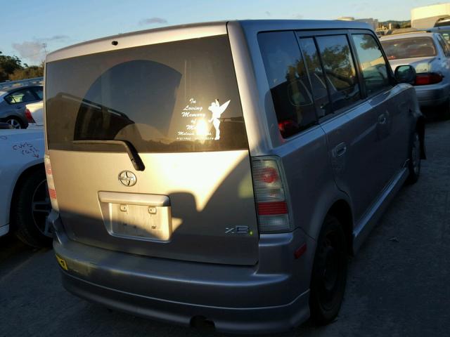 JTLKT324164092548 - 2006 TOYOTA SCION XB GRAY photo 4