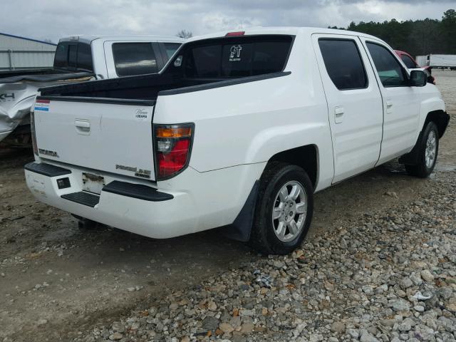 2HJYK16546H555121 - 2006 HONDA RIDGELINE WHITE photo 4